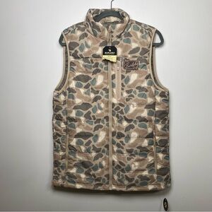 NWT BURLEBO Men’s Camouflage Puffer Vest M